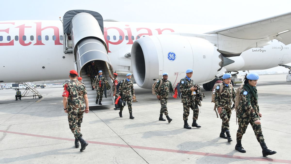 नेपाली शान्ति सैनिकको अदलीबदली