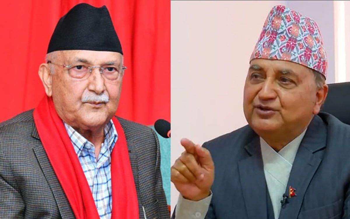 एमाले अध्यक्षको मत परिणाम : ओली ३३३, पोखरेल ११०