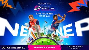 नेपाल Vs नेदरल्याण्ड ICC T20 World Cup 7th Match 2024