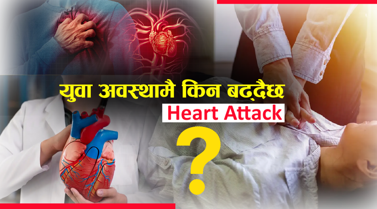 युवा अवस्थामै किन बढ्दैछ "हार्ट अट्याक" को खतरा?